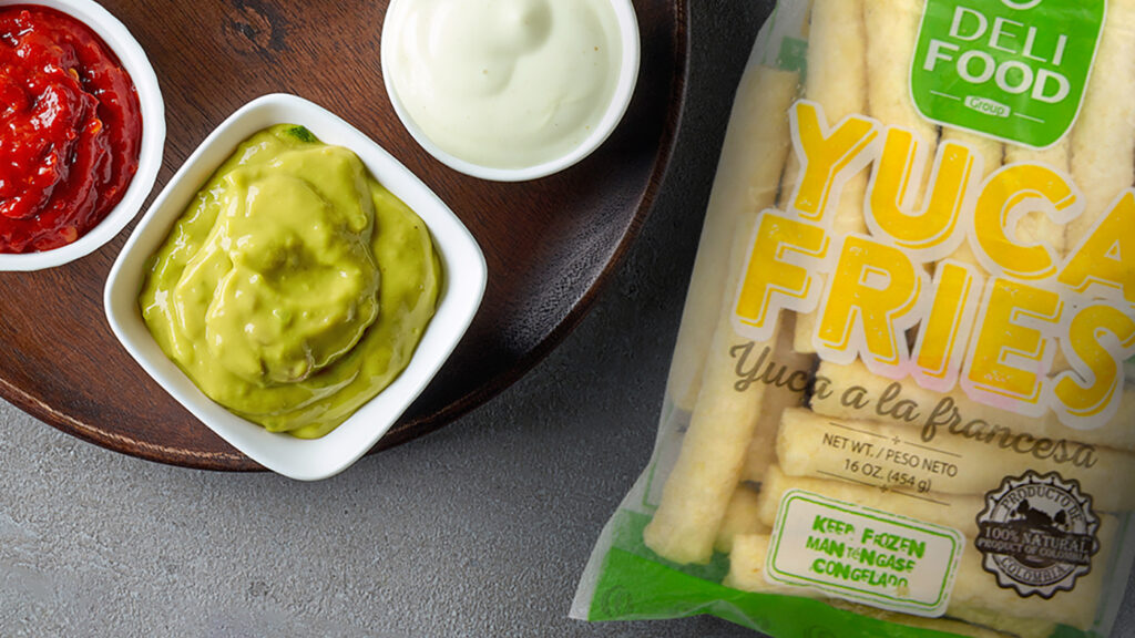 Delifood Blog | Yuca fries with guaca on the side